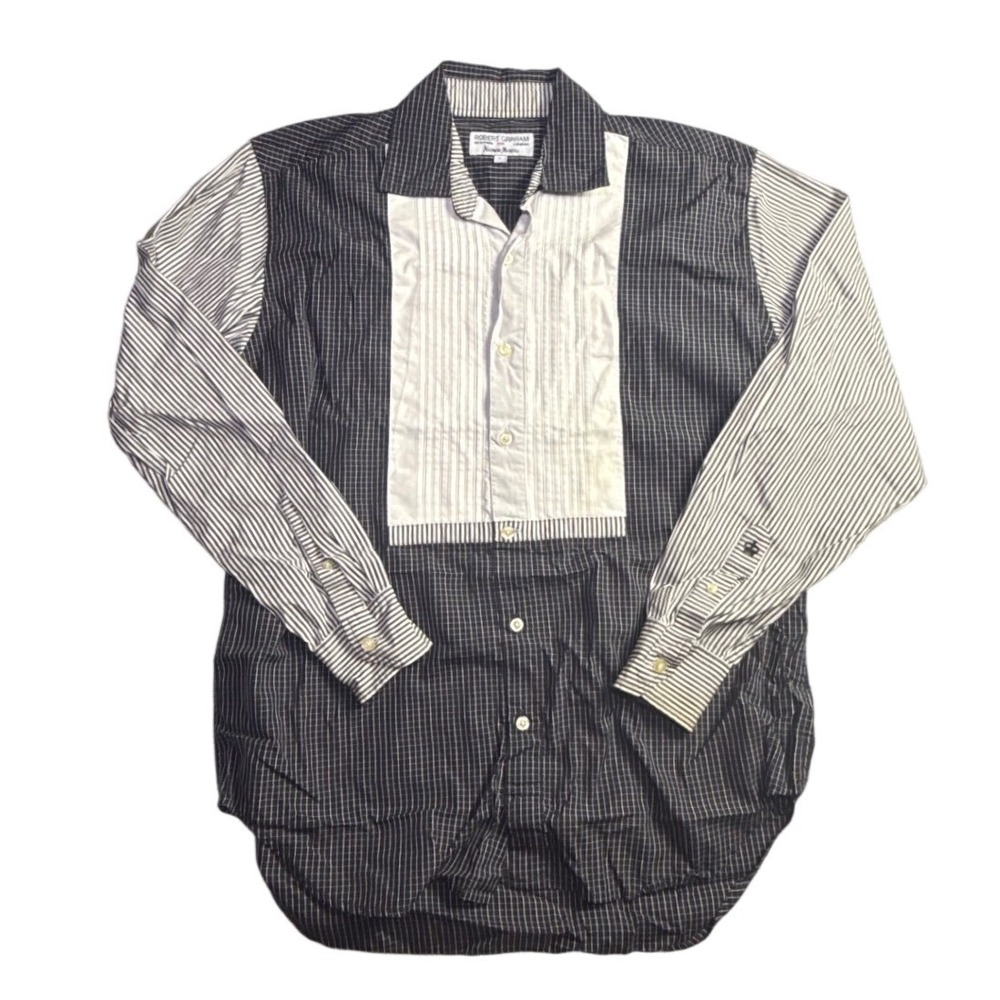 Robert Graham Neiman Marcus Mens Large Button Up Shirt Stripe/Check-2329